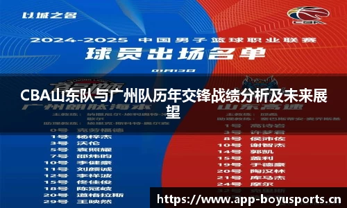 CBA山东队与广州队历年交锋战绩分析及未来展望